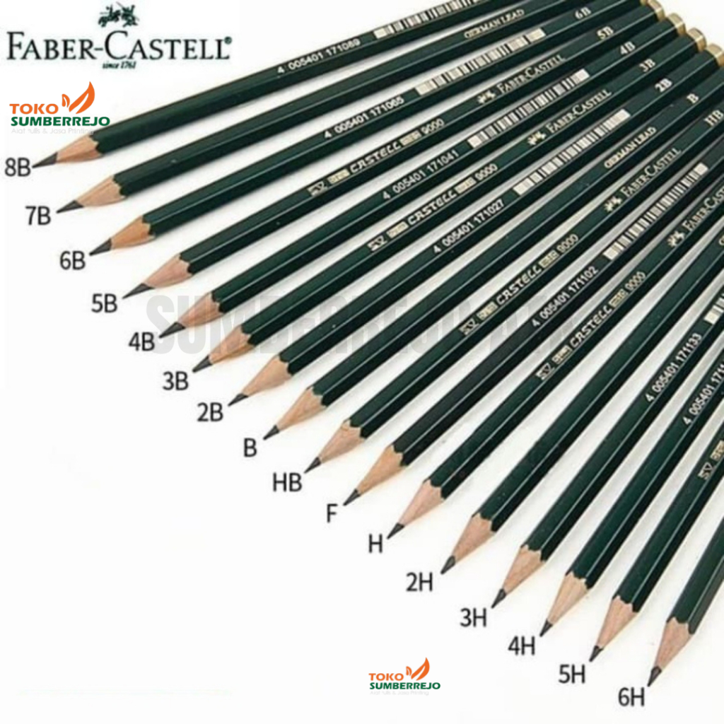 

FABER CASTELL Pencil Tri Graphite / Pensil B, 2B, 3B, 4B, 5B, 6B, 7B, 8B, H, HB, 2H, 3H, 4H, 5H, F (SATUAN)