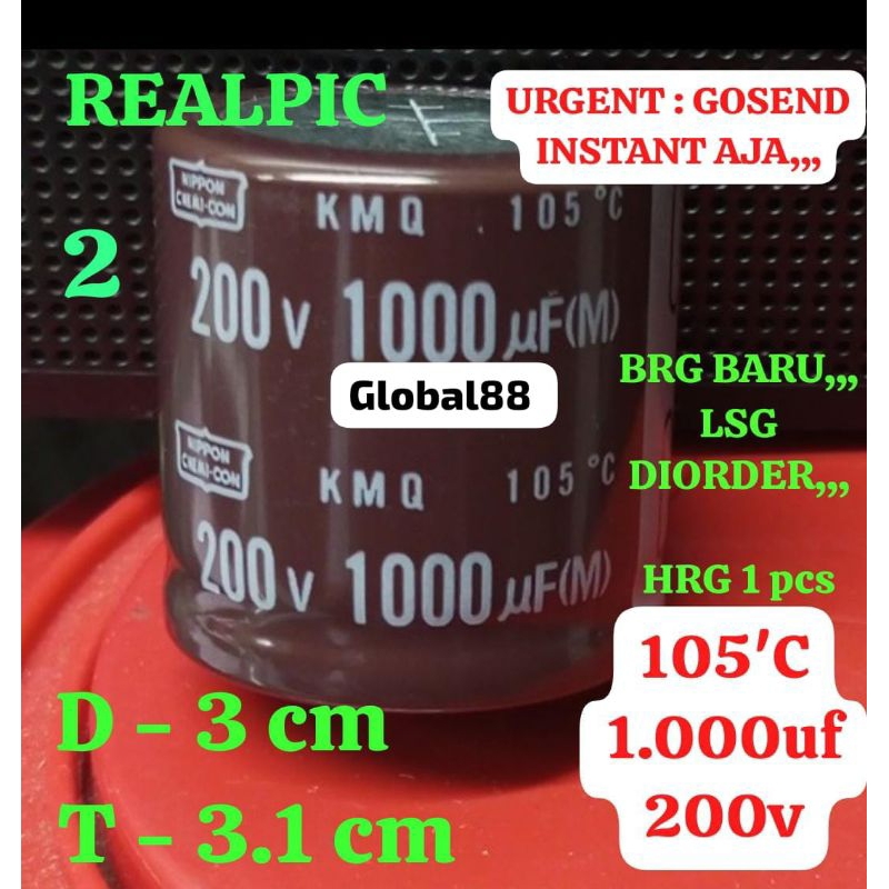 1000uf 200v 1000mf 1.000uf200v 1000uf200v 1000mf200v ELCO ECO ELKO EKO CAPASITOR KAPASITOR IGBT TR M