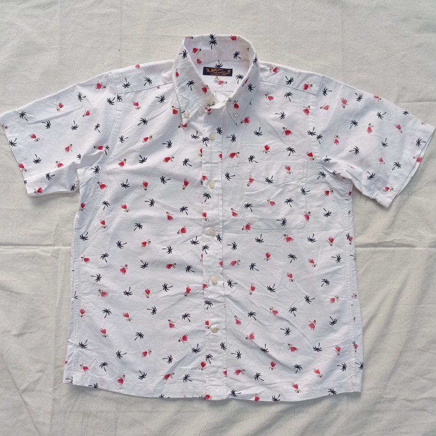 kemeja casual sunsurf hawaiian authentic oxford shirt hula dancer toyo