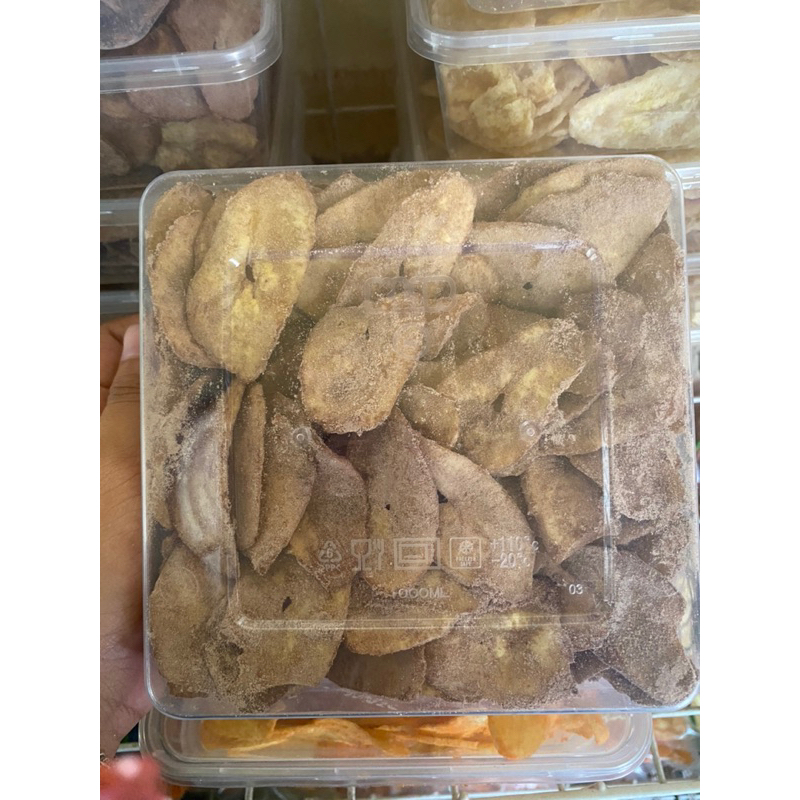 

Kripik Pisang Telu Muli Coklat