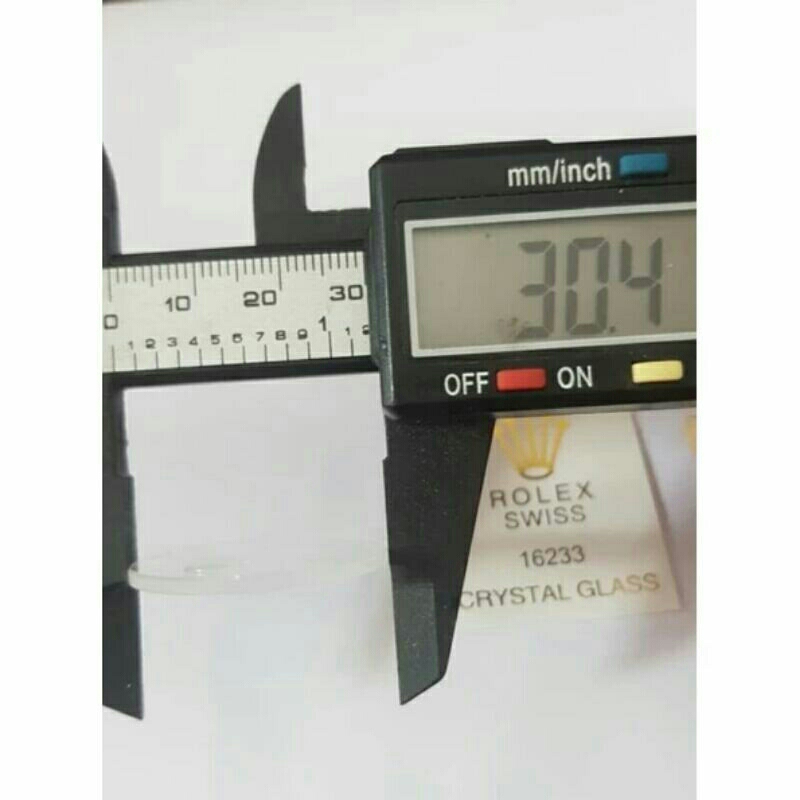 kaca jam tangan rolex plus kaca kalender  pembesar