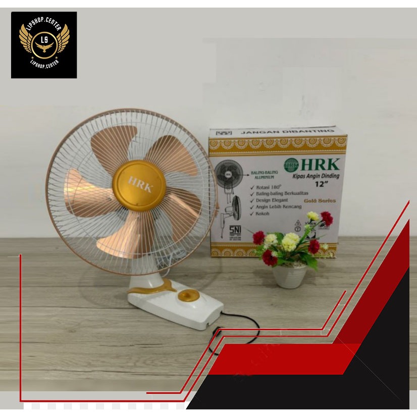 HRK KIPAS ANGIN DINDING 12 INCH BALING BESI / WALL FAN HRK / KIPAS ANGIN