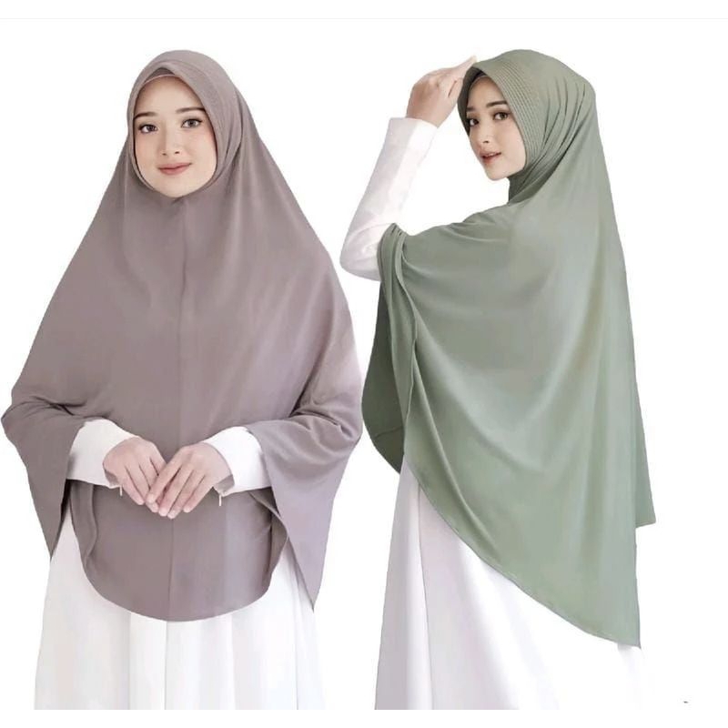 Bergo instan jumbo xxl/bergo hamidah jumbo/jilbab instan jumbo/jilbab syari/bergo syari jumbo xxl/kh