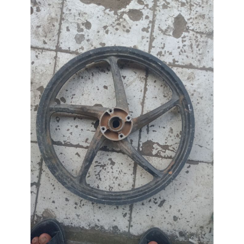 pelek resing depan Motor supra x125asli merek honda asli original