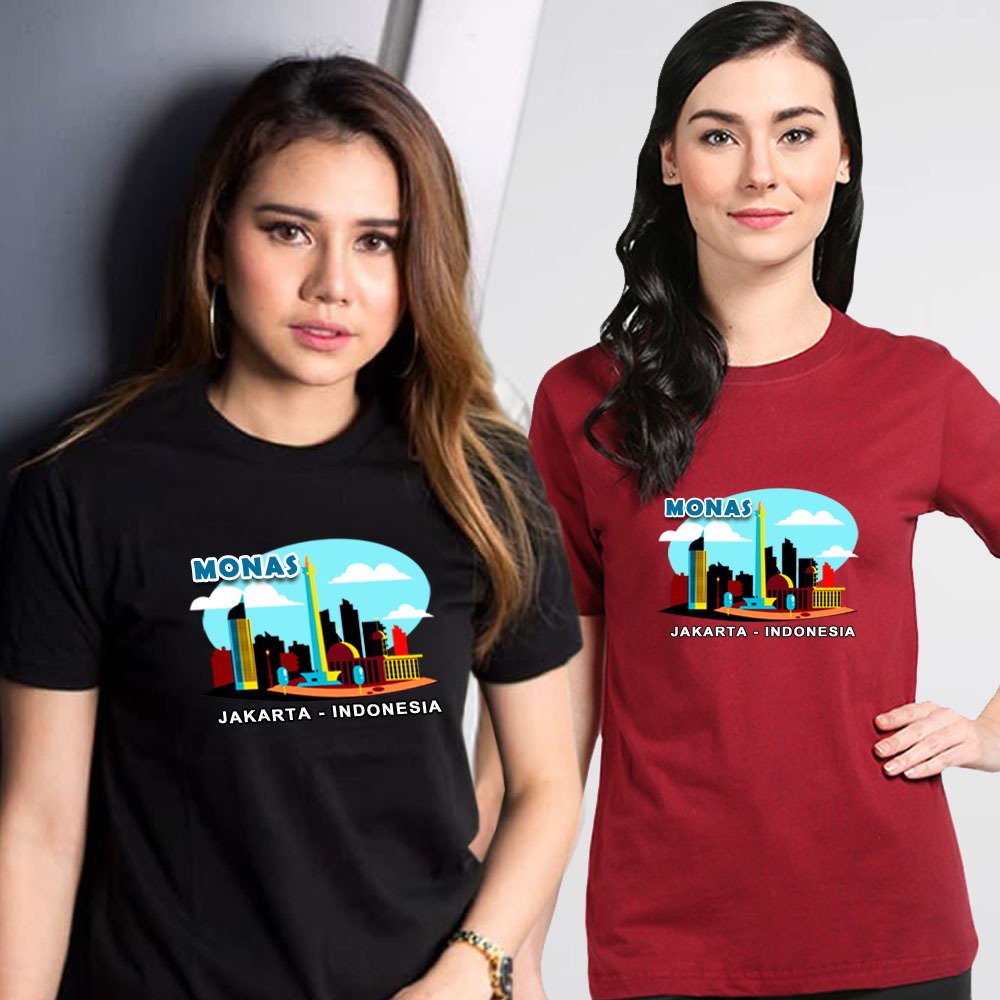 Kaos Unisex Dewasa MONAS JAKARTA KOTA