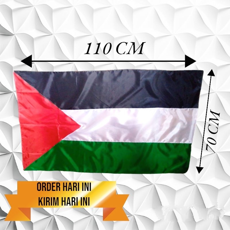 Bendera Palestina Ukuran Sedang