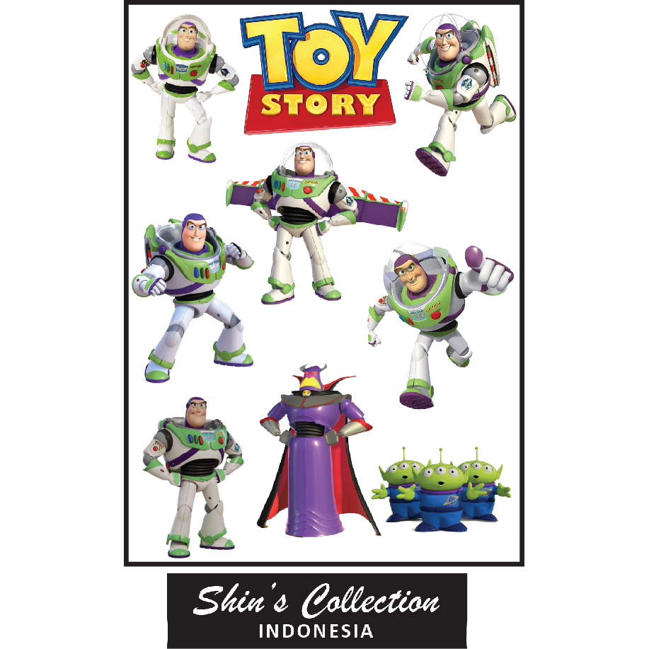 

Sticker stiker murah anti air transparan Toys Story 1 pc