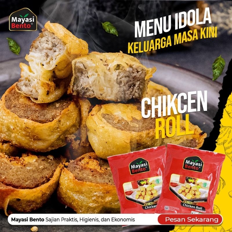 

[500 gr] Chicken Roll / Egg Roll Frozen Food Premium Mayasi Bento