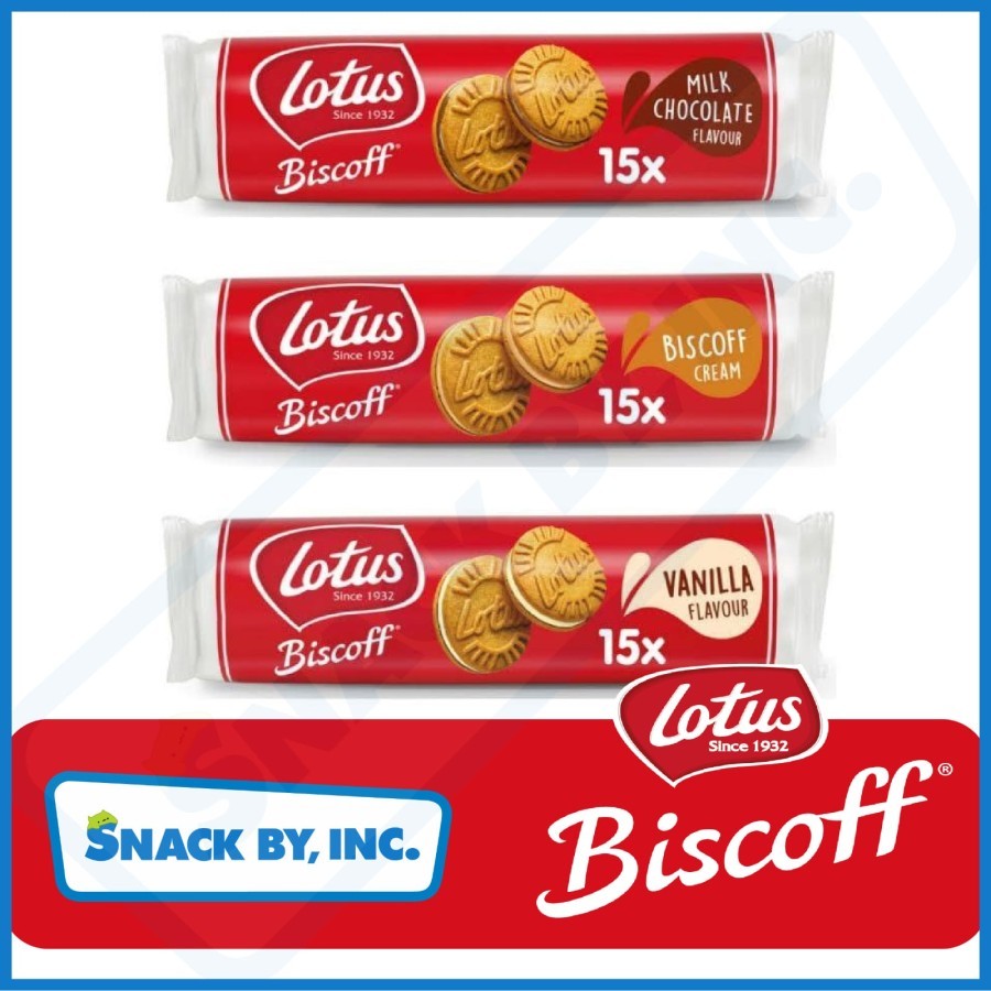 

[150gr] Lotus Biscoff Sandwich - Vanilla / Cream Biscoff / Milk Choco Biskuit