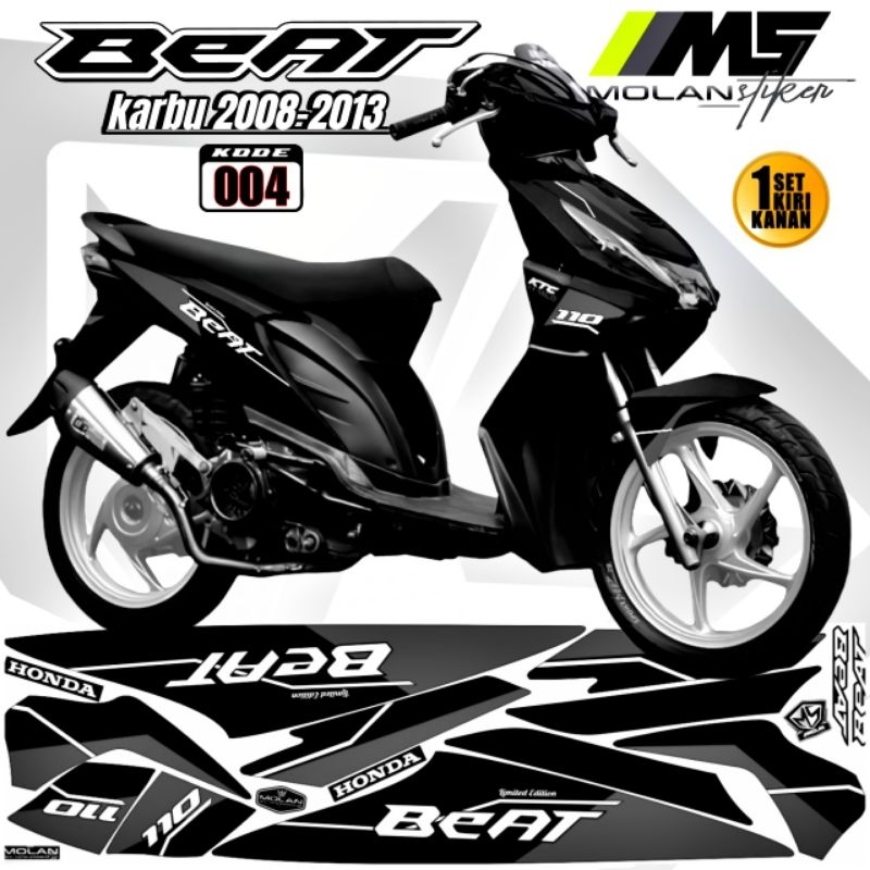 Decal Sticker Striping Variasi Beat Karbu 2008-2013 Beat Carburator Honda Beat 110 Old/Lama Beat Ico