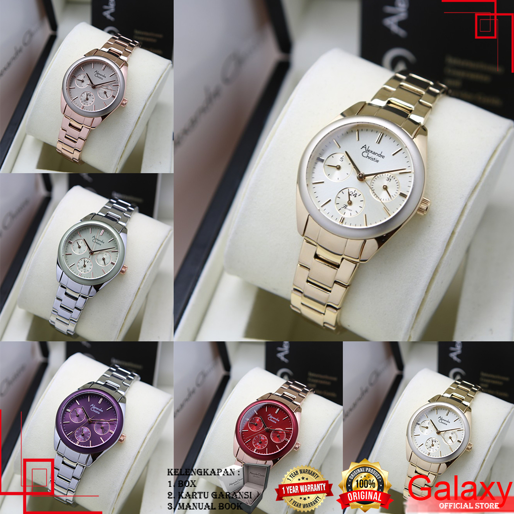 ALEXANDER CHRISTIE JAM TANGAN WANITA JAM TANGAN ORIGINAL JAM TANGAN ALEXANDRE CHRISTIE WANITA TERBAR