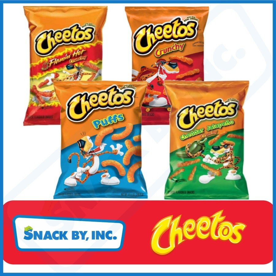 

Cheetos Cheese Snack - Flamin Hot / Jalapeno / Original / Puffs Keju