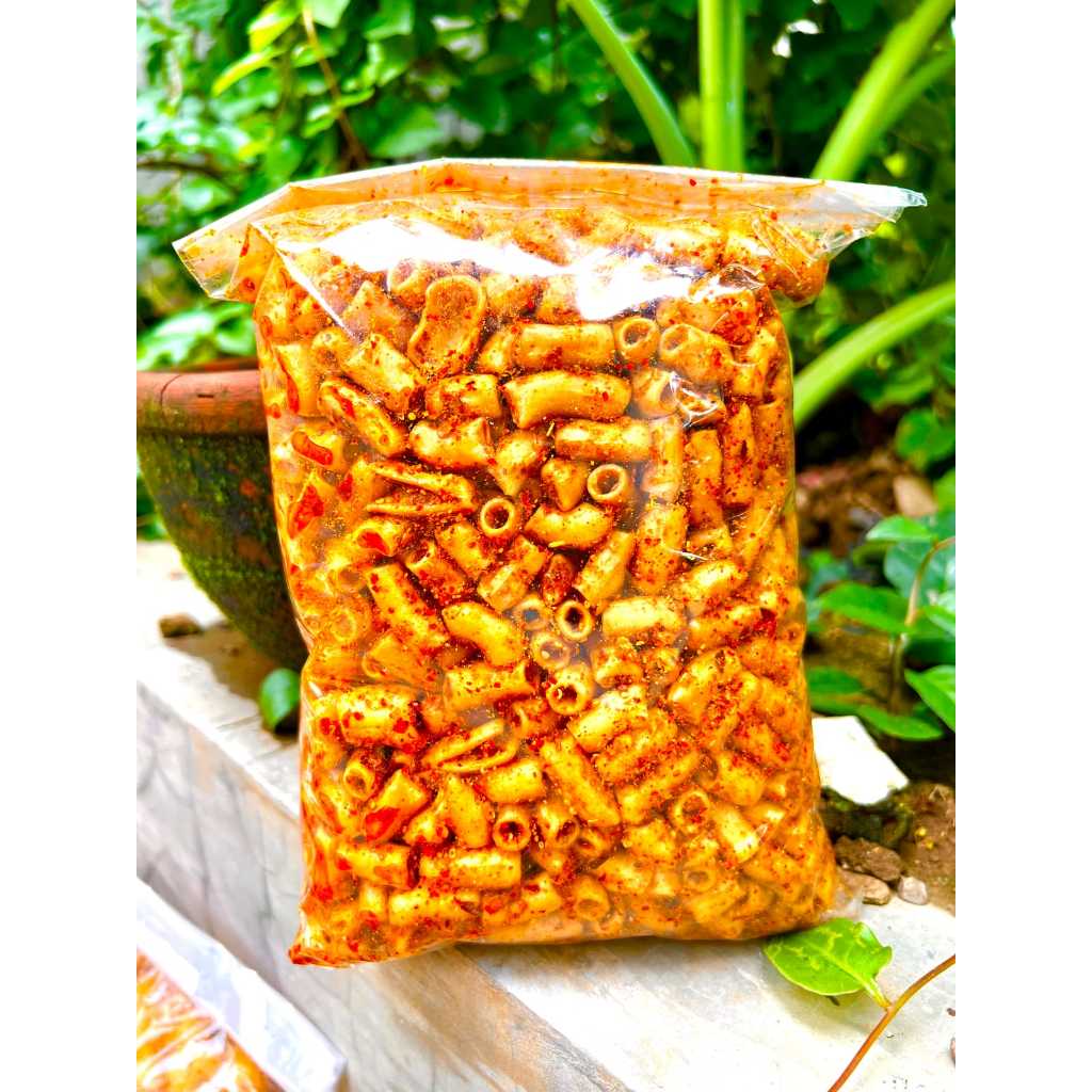 

MAKARONI BANTET PEDAS JERUK 500GR BANDUNG SNACK CENTER