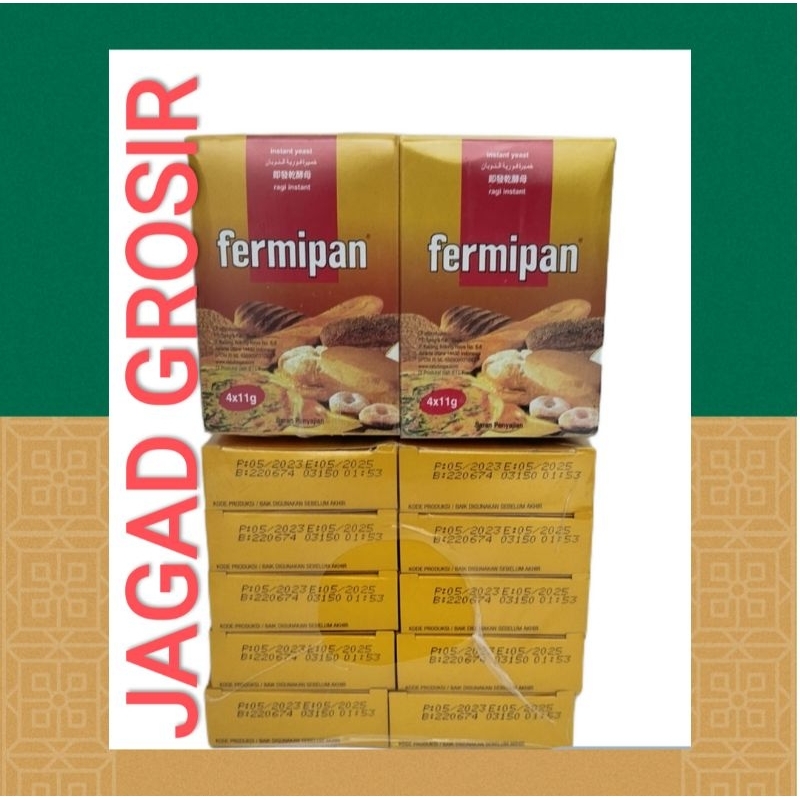 

Fermipan Ragi instan Kering 1pack Isi (4sachet X 11gr) Paling Murah, JAGAD GROSIR