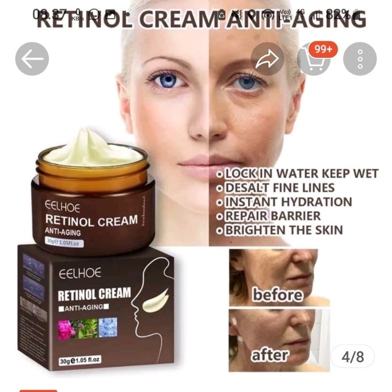 Eelhoe retinol face cream