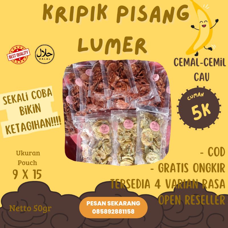 

BANANA CHIPS MELTED | KRIPIK PISANG LUMER "ZAYBANA_NA