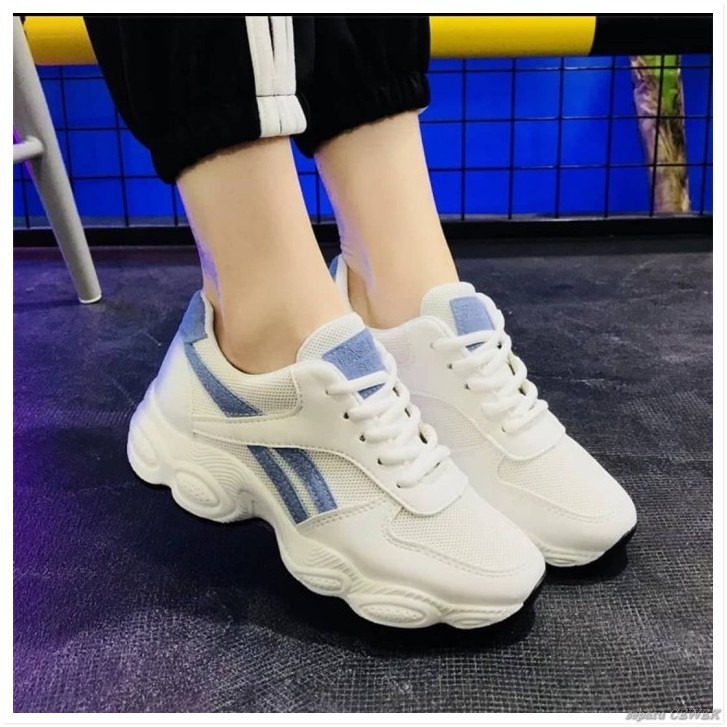 SEPATU SNEAKER WANITA SEPATU KETS RBT TOSCA - Biru Muda