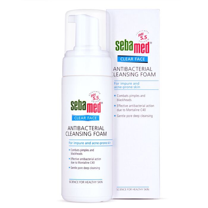 sebamed antibacterial cleansing foam 150ml