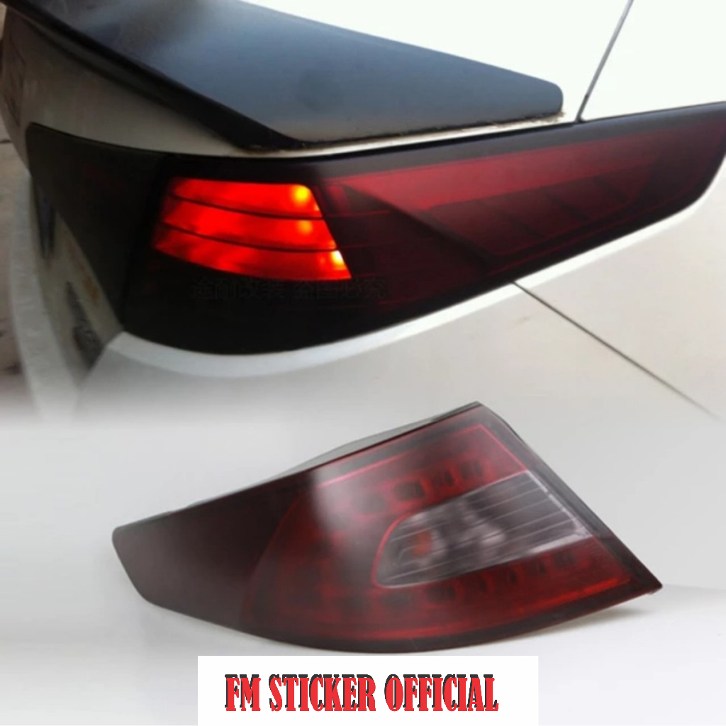 stiker skotlet lampu hitam transparan doff-HYBRID SMOKE