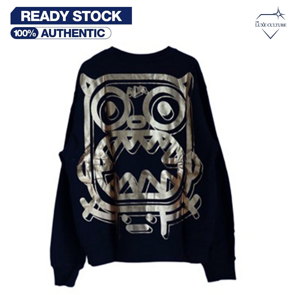 Calm Mind Wake Up Gold Black Center Crewneck Sweater / Switer Jaket Pria Branded Original