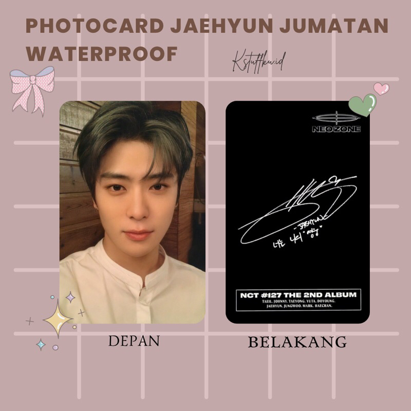 photocard unofficial jaehyun jumatan neozone waterproof premium