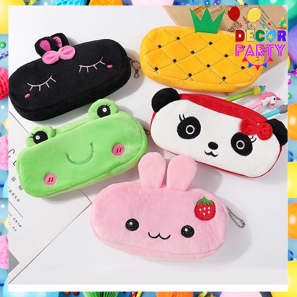 

DP Tempat Pensil karakter Kotak Pensil Pouch Aksesoris Kosmetik Karakter Lucu