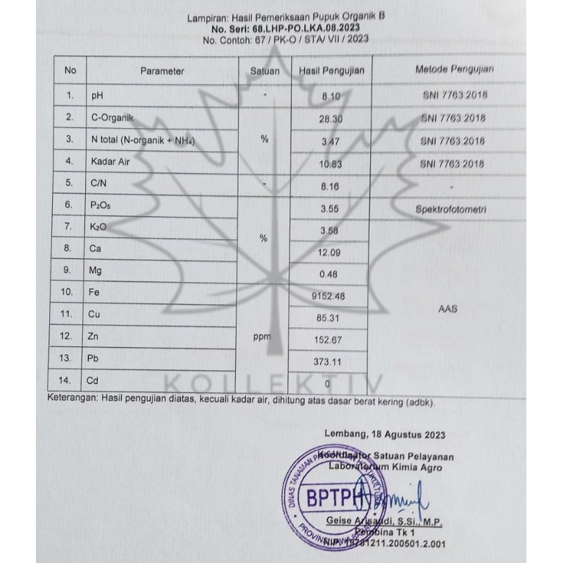 RK Pupuk Kompos Murni 5kg