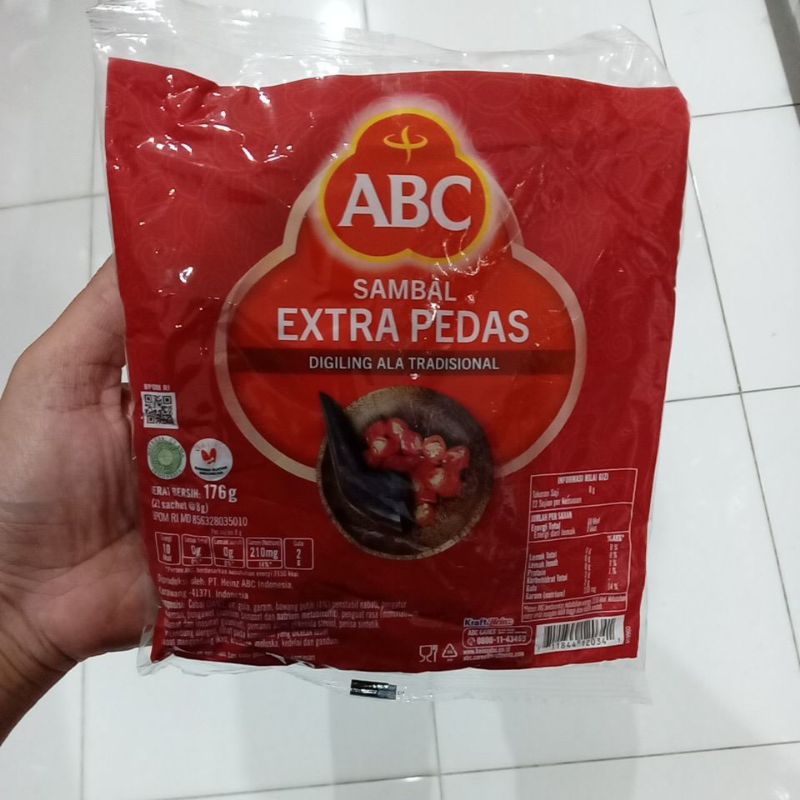 

Mahbubah - ABC 8 g @22 pcs Sambal Extra Pedas Pack