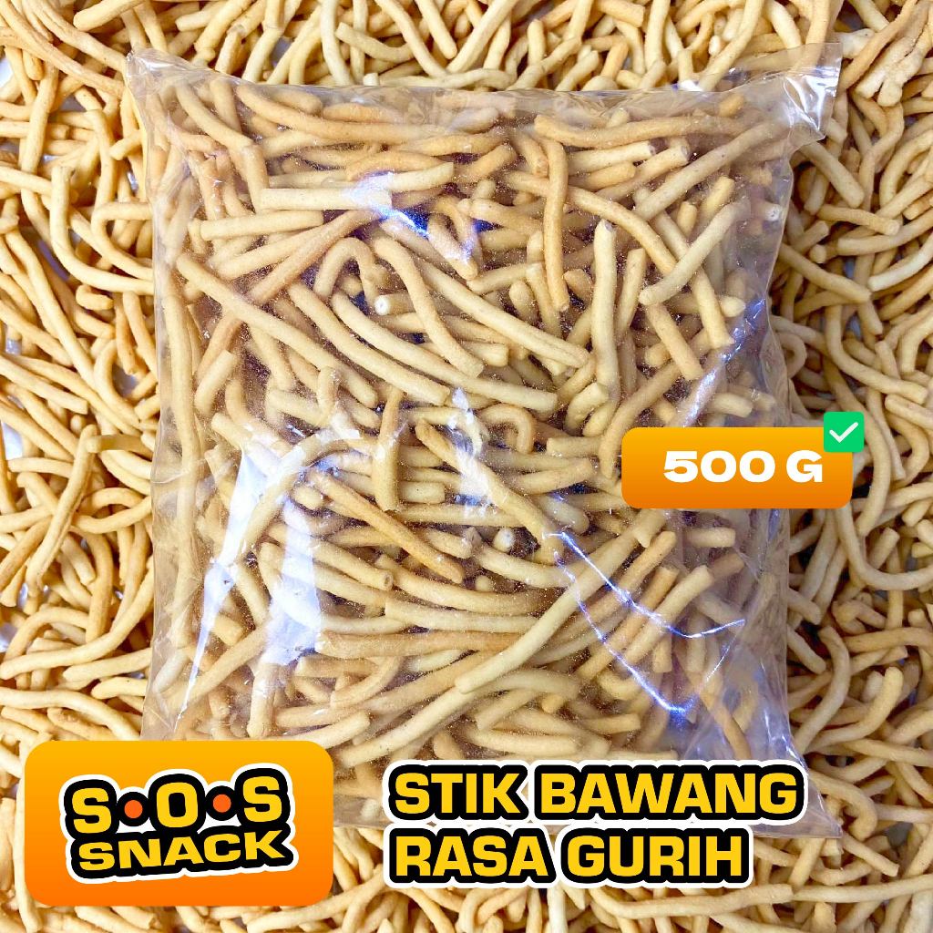 

SOS - 500 Gram Stik Bawang Renyah Gurih Enak Rasa Original Bawang