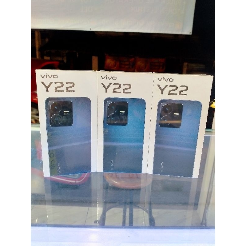 Vivo Y22 Ram 4/128 & 6/128  [NEW] SEGEL dosbuk 100% Original Garansi resmi Vivo 12 bulan.