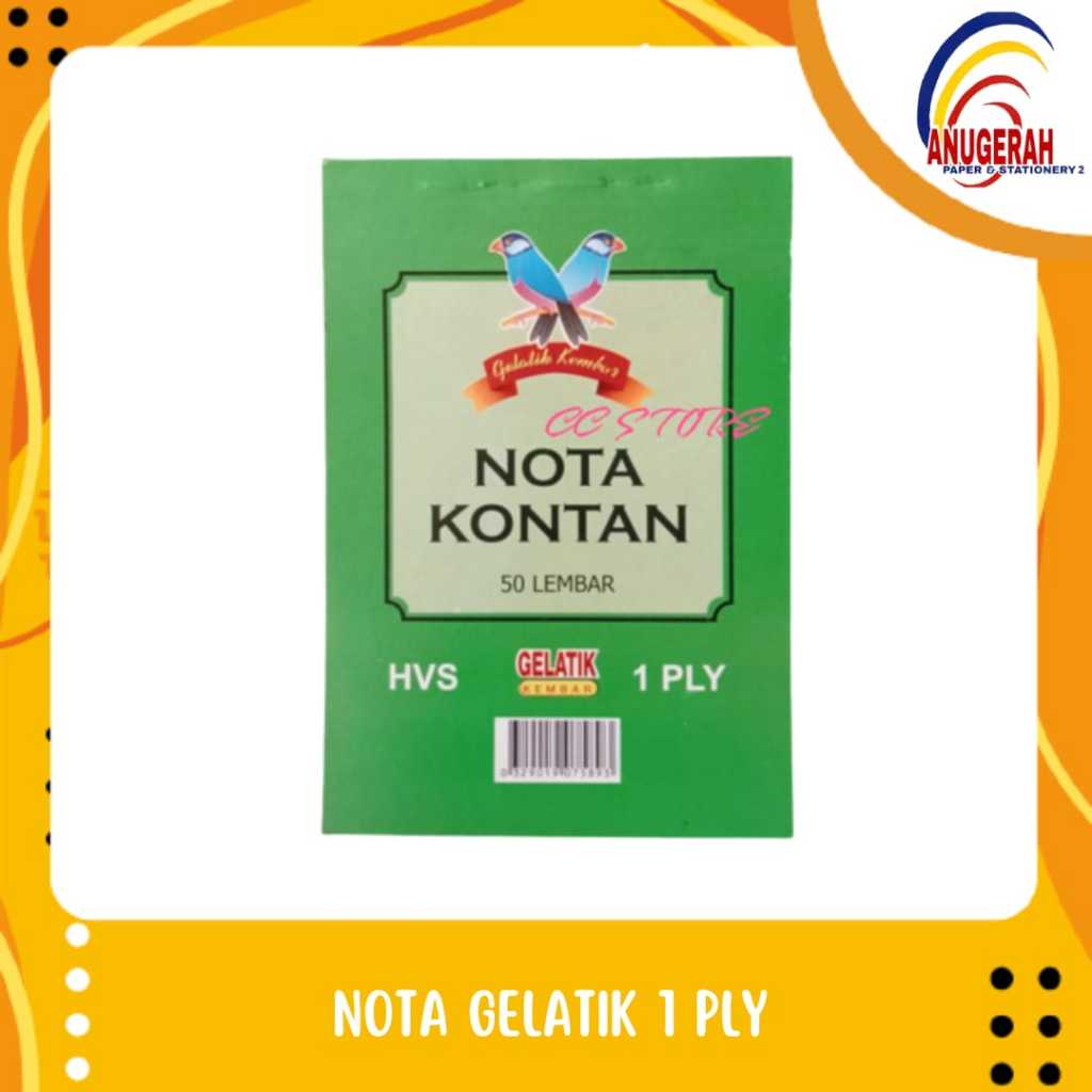 

GELATIK NOTA KONTAN 1X50S (PCS)