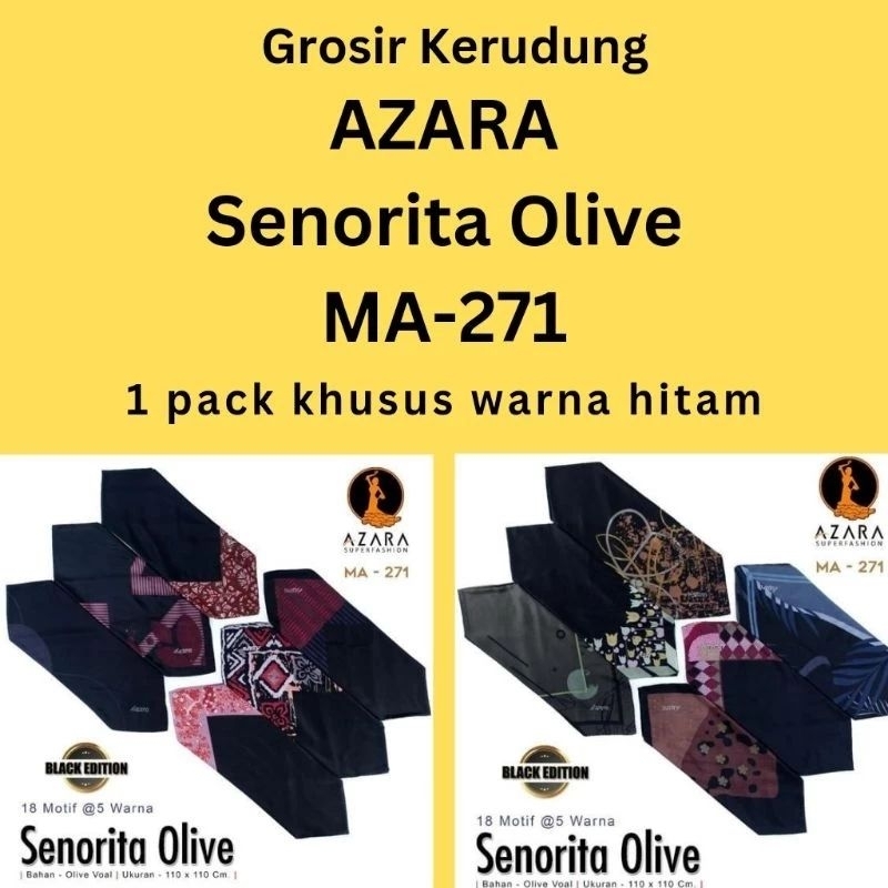 Hijab Azara Senorita Random campur Motif