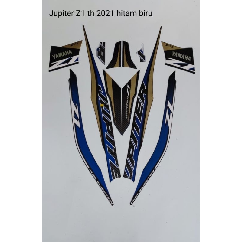 STRIPING YAMAHA JUPITER Z1 TH 2021/hitam biru