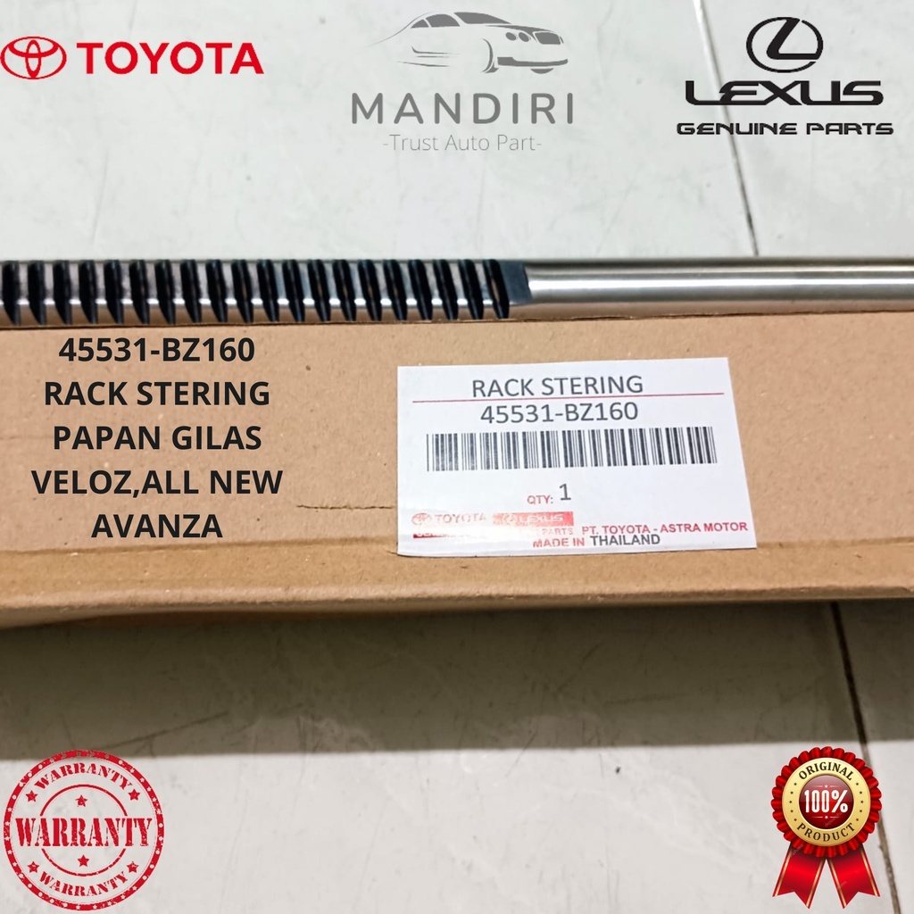 SHAFT AS STIR POWER RACK STEERING PAPAN GILAS AVANZA VELOZ 45531-BZ160 ORIGINAL GARANSI