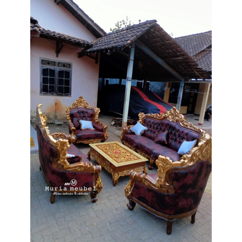 sofa tamu jati Romawi jepara