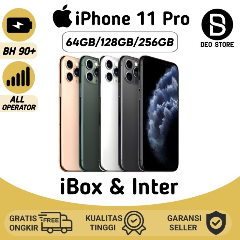 iBox iPhone 11 Pro 64GB/128GB/256GB MULUS SECOND LIKE NEW 100% ORIGINAL