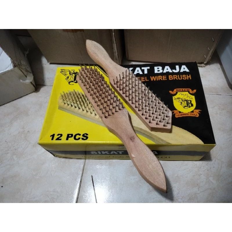 Sikat Kawat Kayu / Sikat  Baja Jamur Lumut Bengkel