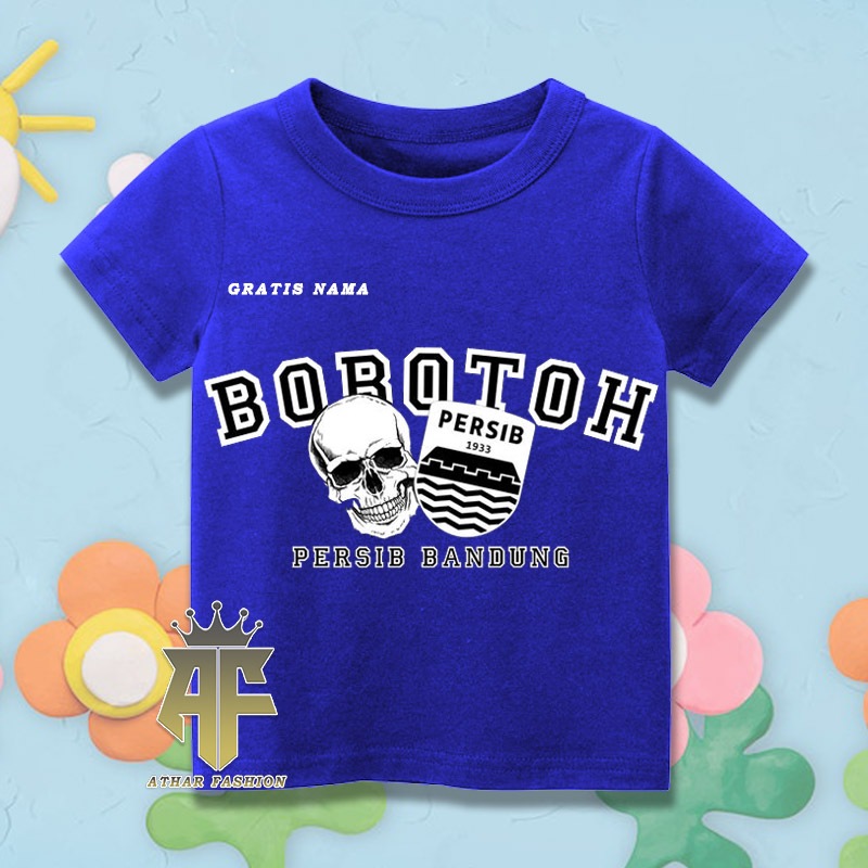 Kaos anak baju anak PERSIB BANDUNG  gratis nama kamu