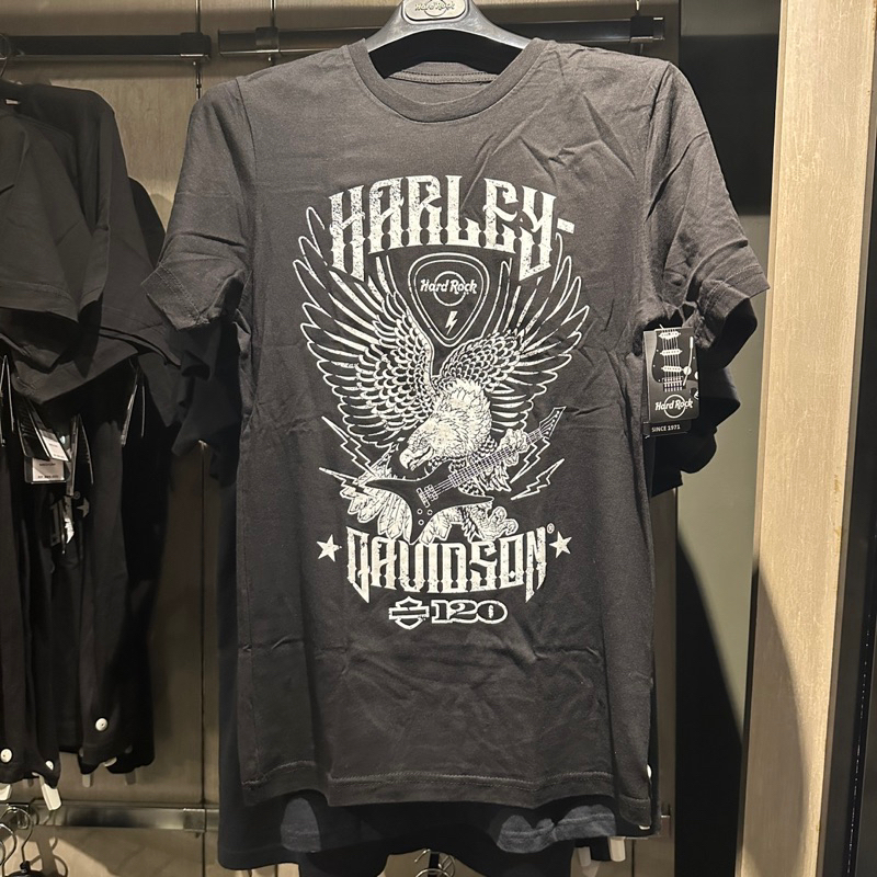 HARDROCK CAFE BALI x harley davidson baju kaos lengan pendek hitam NEW ORIGINAL 100%