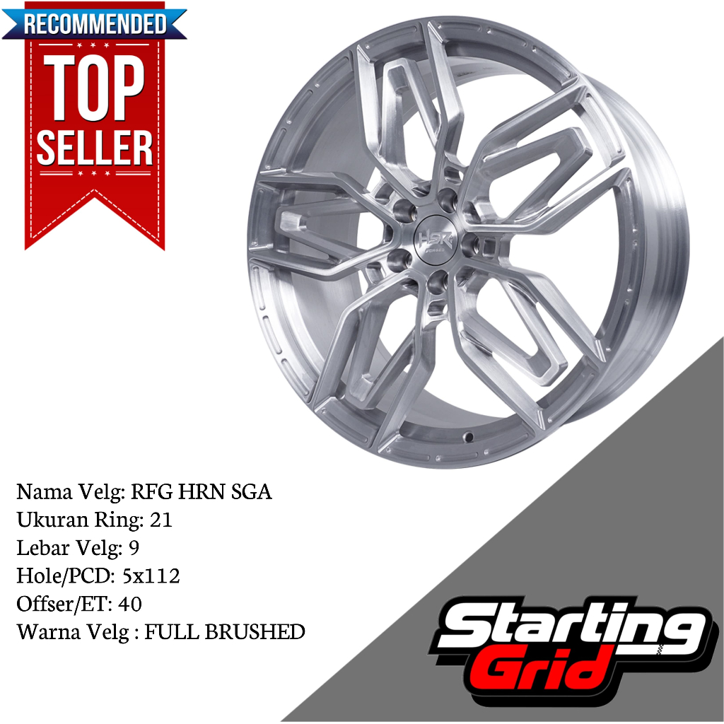 Velg Mobil HSR Forged Ring 21 Untuk Porsche Macan, Beetle New, Golf New, Mercedes Benz, Clubman - Fr