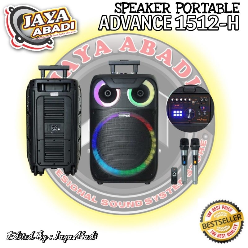 SPEAKER PORTABLE 15 INCH ADVANCE K1512-H ORIGINAL