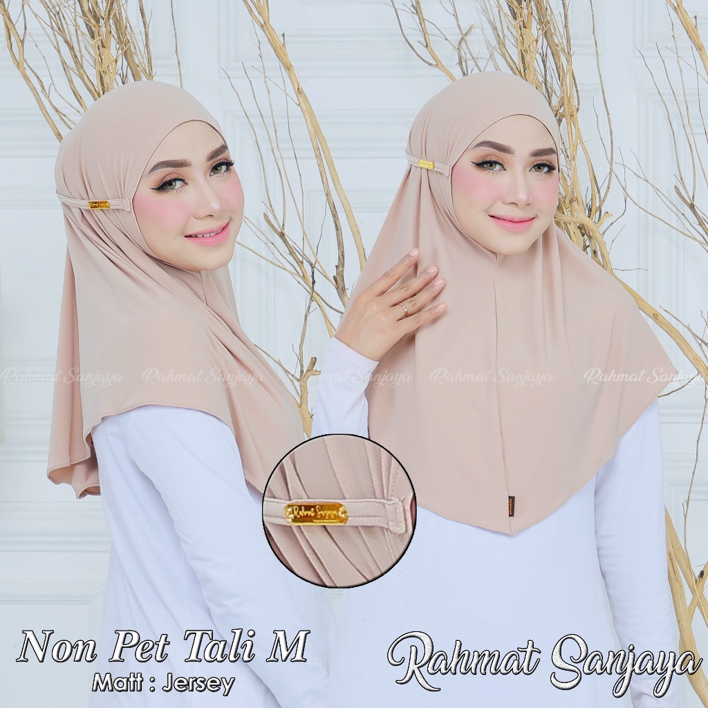 TERBARU..BERGO MARIYAM JERSEY NON PET TALI (M)JERSEY PREMIUM/KERUDUNG MARYAM JERSEY NON PET TALI