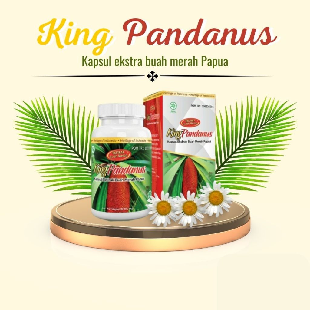KING PANDANUS | OBAT JANTUNG | OBAT HERBAL ALAMI | EKSTRAK BUAH MERAH PAPUA ASLI | BUAH MERAH PAPUA 