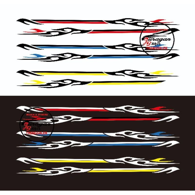 stiker mobil sedan stiker list stiker terlaris