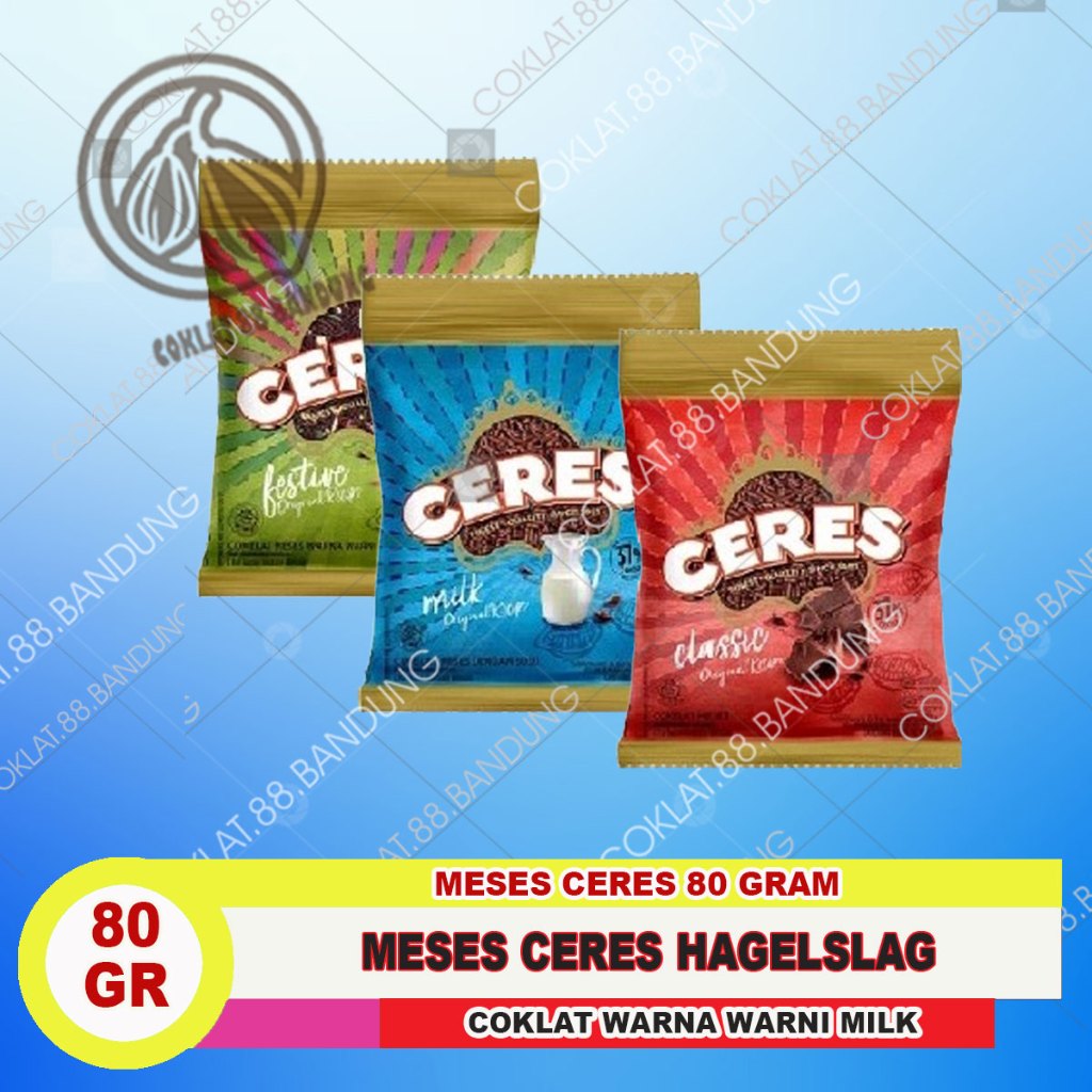 

MESES CERES 80GR, MESIS CERES COKLAT WARNA WARNI 80 GR, MESES MEISES DARK CHOCOLATE 75 GR