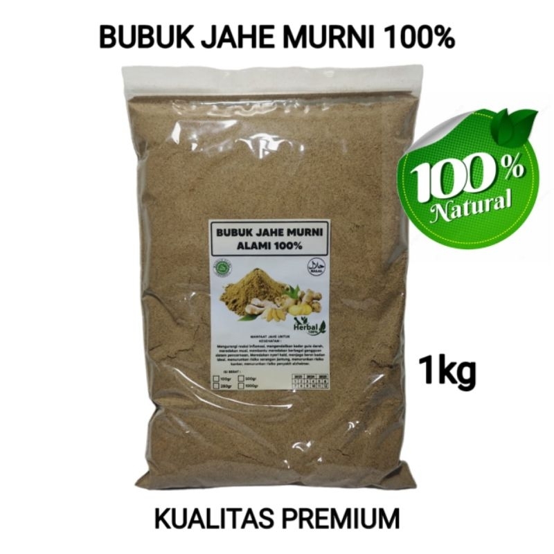 

Bubuk jahe asli tanpa campuran jahe bubuk murni alami kualitas A 1kg