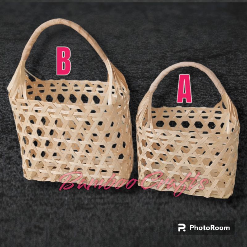 

Kerajinan tangan keranjang anyaman bambu Tas kado & souvenir tas unik keranjang parsel hampers