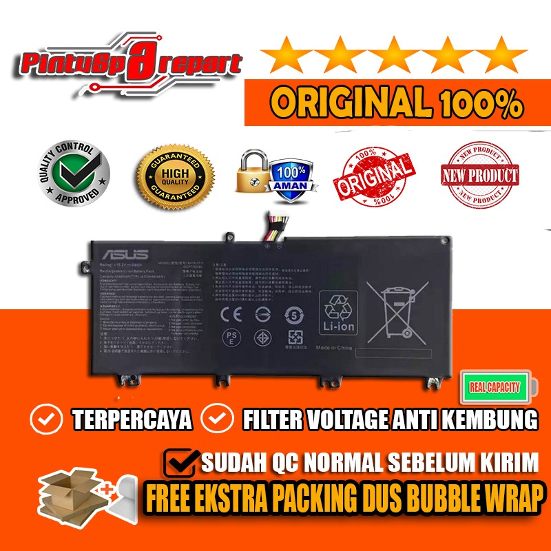 BATERAI BATTERY LAPTOP ASUS ROG B41N1711 ORIGINAL