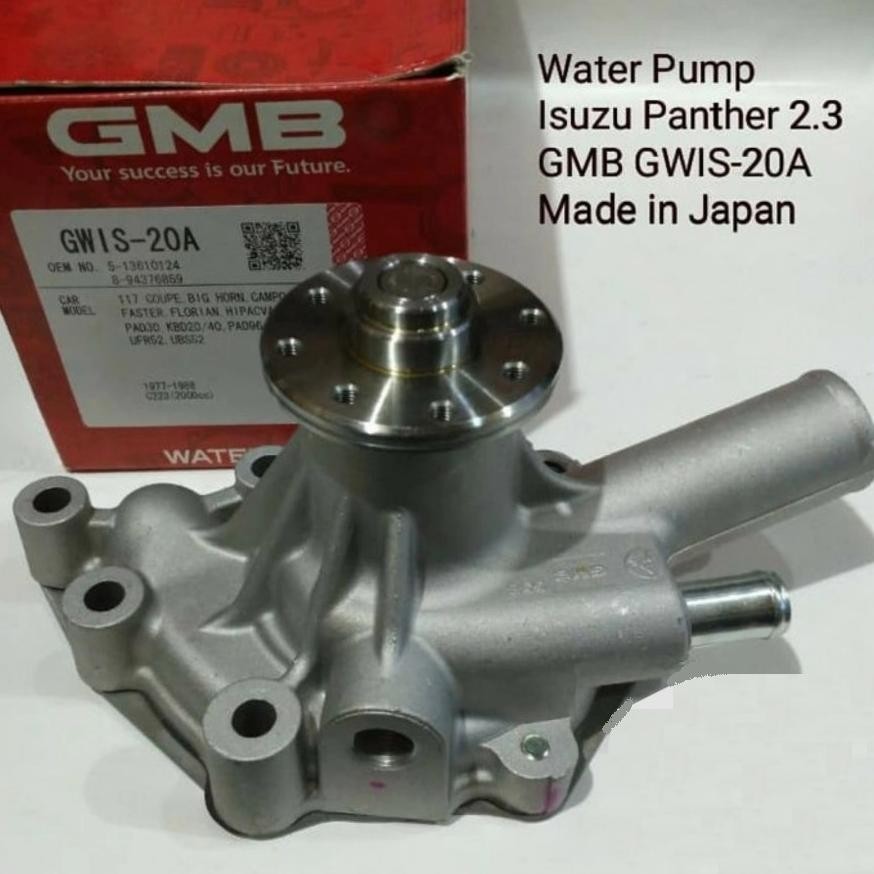 WATER PUMP ISUZU PANTHER 2.3 CC & PANTHER 2.5 CC ORIGINAL GMB JAPAN