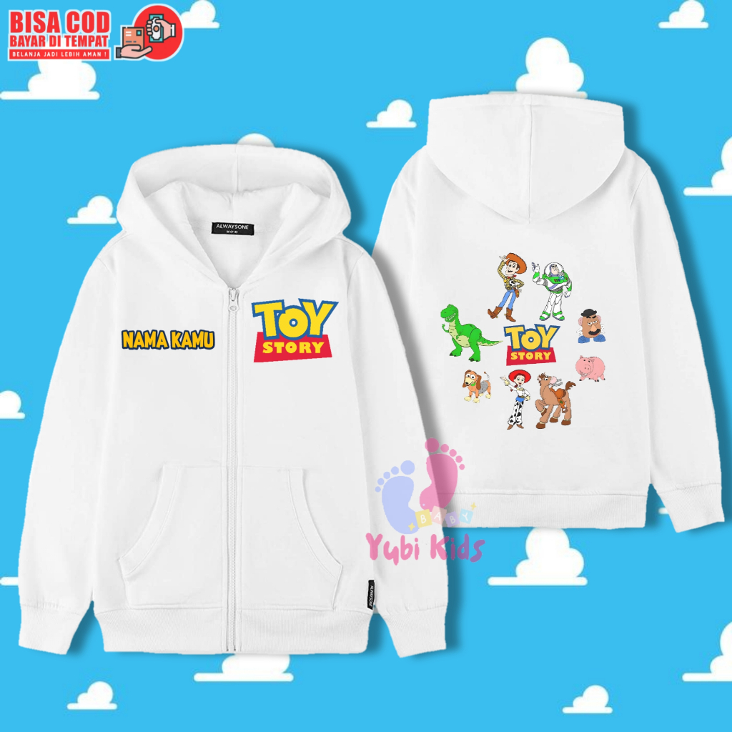 Hoodie Zipper Anak Toy Story / Jaket Hoodie Anak Toy Story